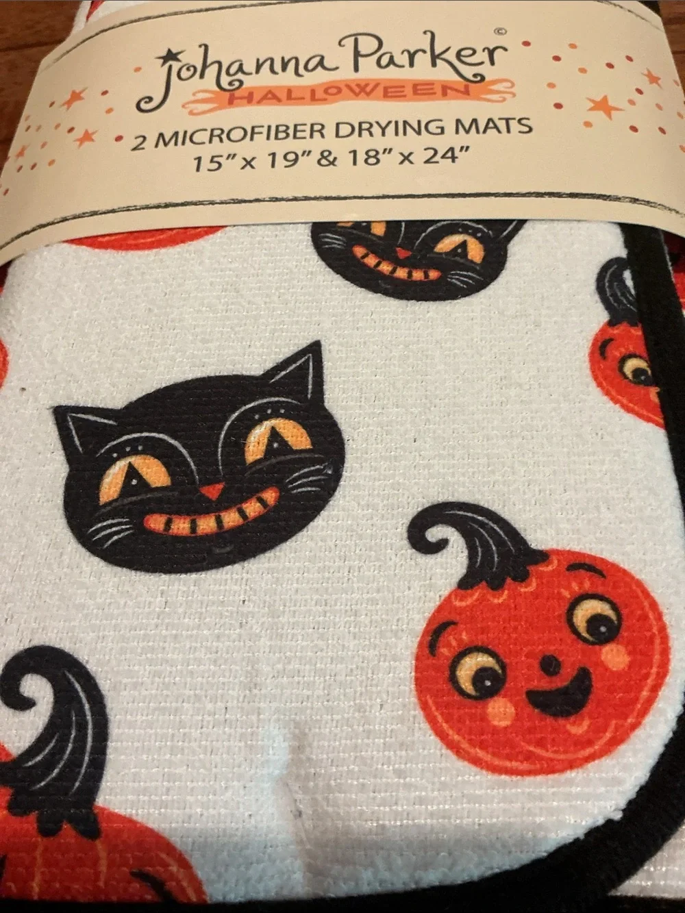 Johanna Parker Halloween Dish Drying Mats - Set of 2